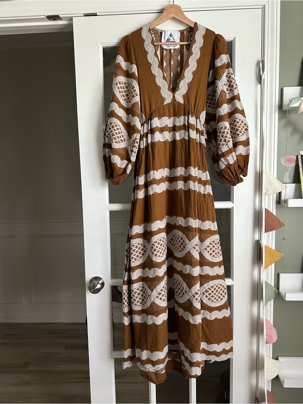 Pearl & Caviar long sleeve midi dress - small